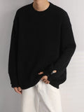Men's Oversized Ribbed Long Sleeve Sweater