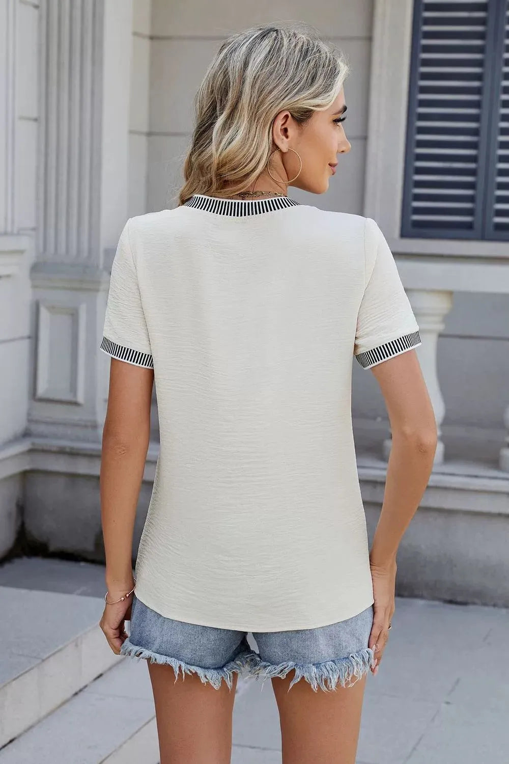Round Neck Short Sleeve T-Shirt