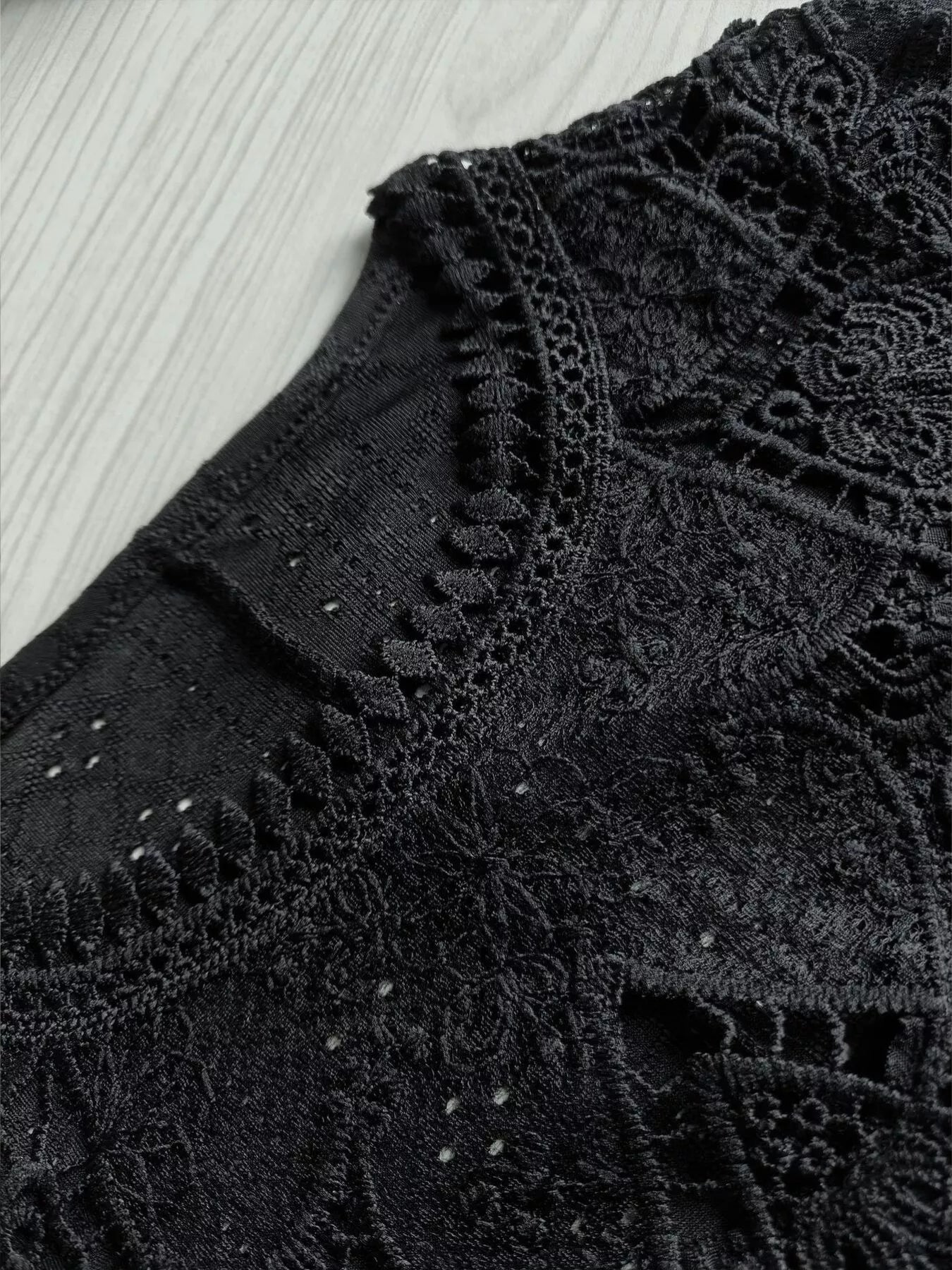 Lace Detail Long Sleeve T-Shirt