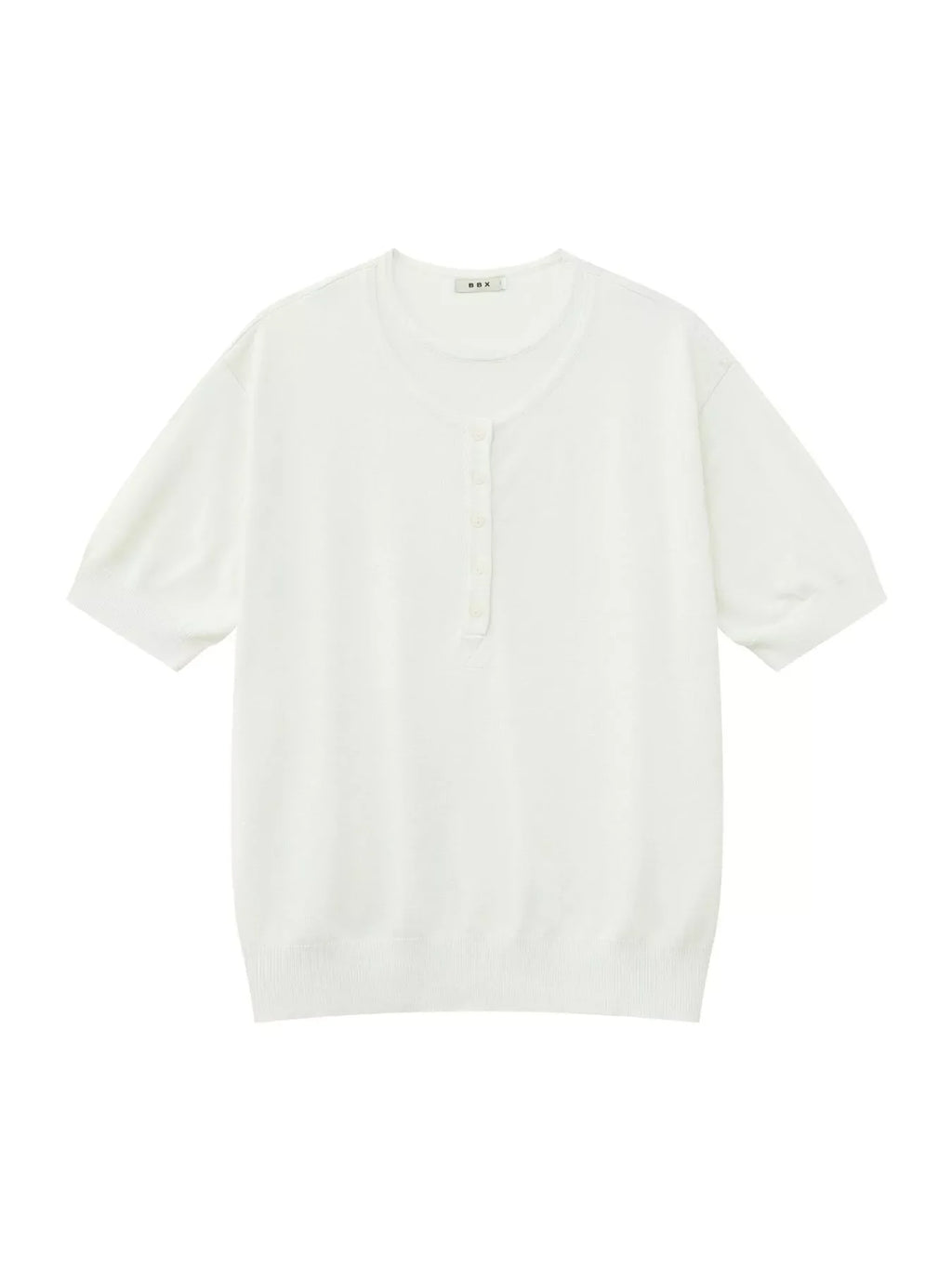 Men's Henley T-Shirt with Button Detail