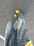 Men's Full Size Vintage Wash Relaxed Fit Jeans Plus Size
