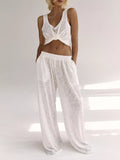 Wide Strap Tank and Pants Lounge Set
