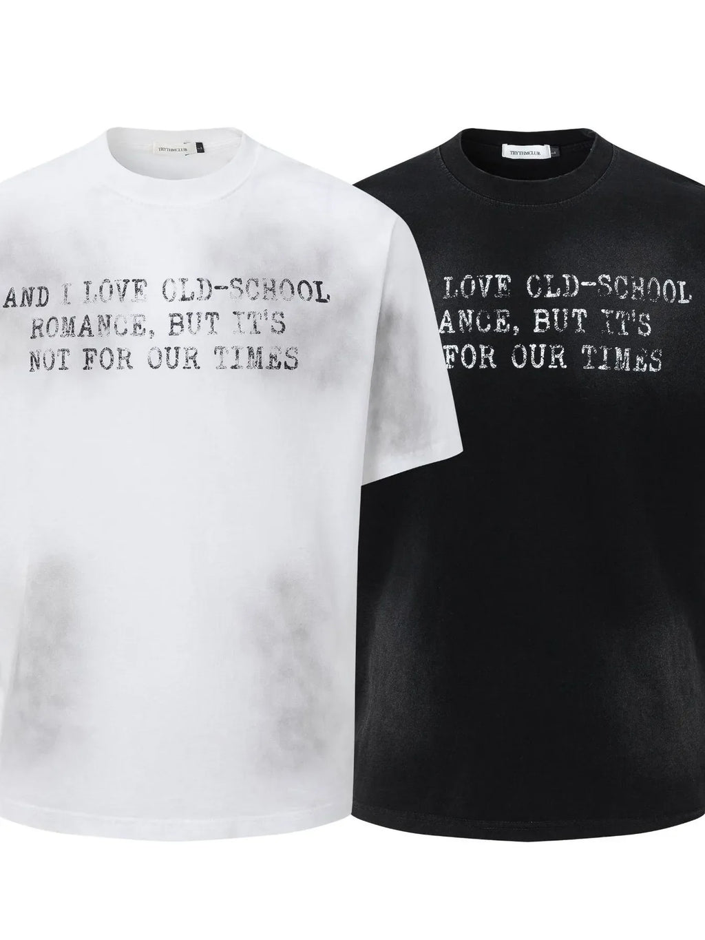 Men's Letter Round Neck Short Sleeve T-Shirt
