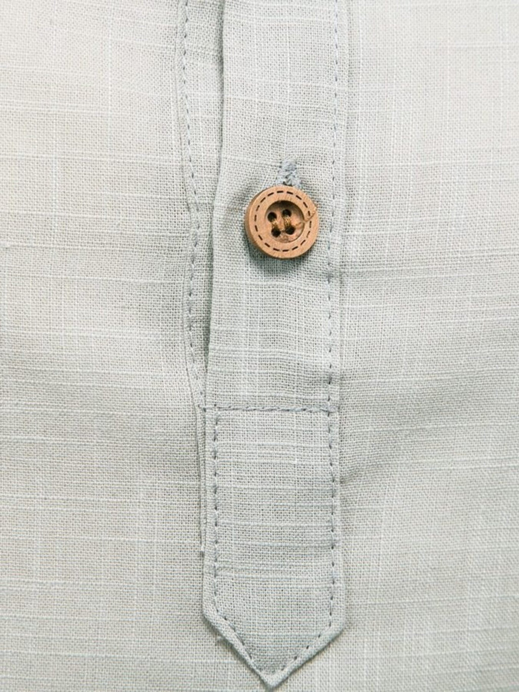 Men's Plus Size Button Detail Long Sleeve Shirt