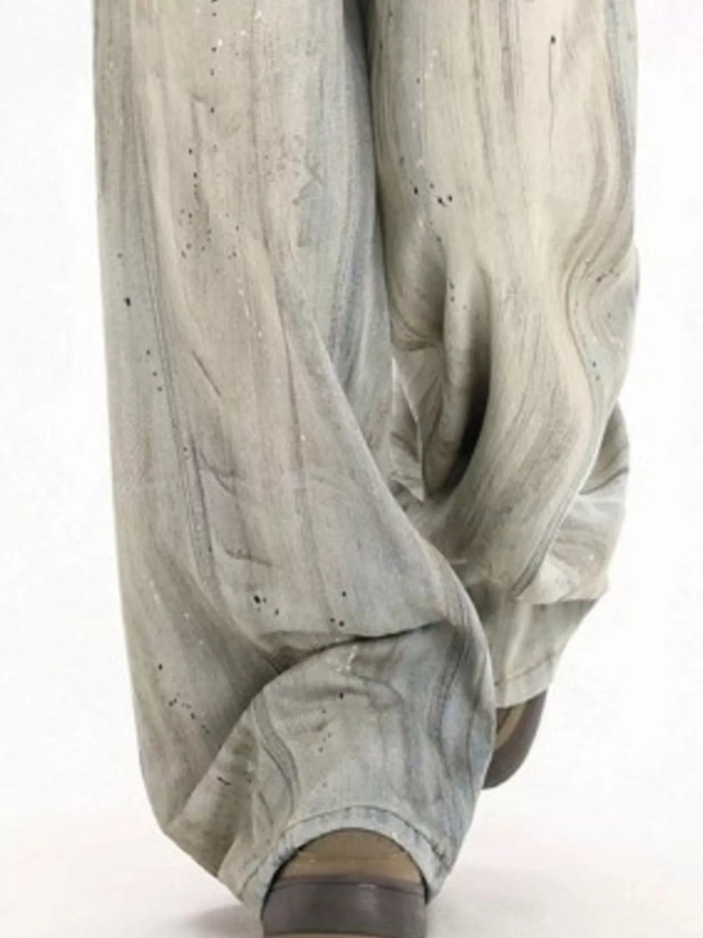 Men's Full Size Vintage Wash Wide Leg Jeans Plus Size