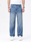 Men's Wash Wide Leg Jeans