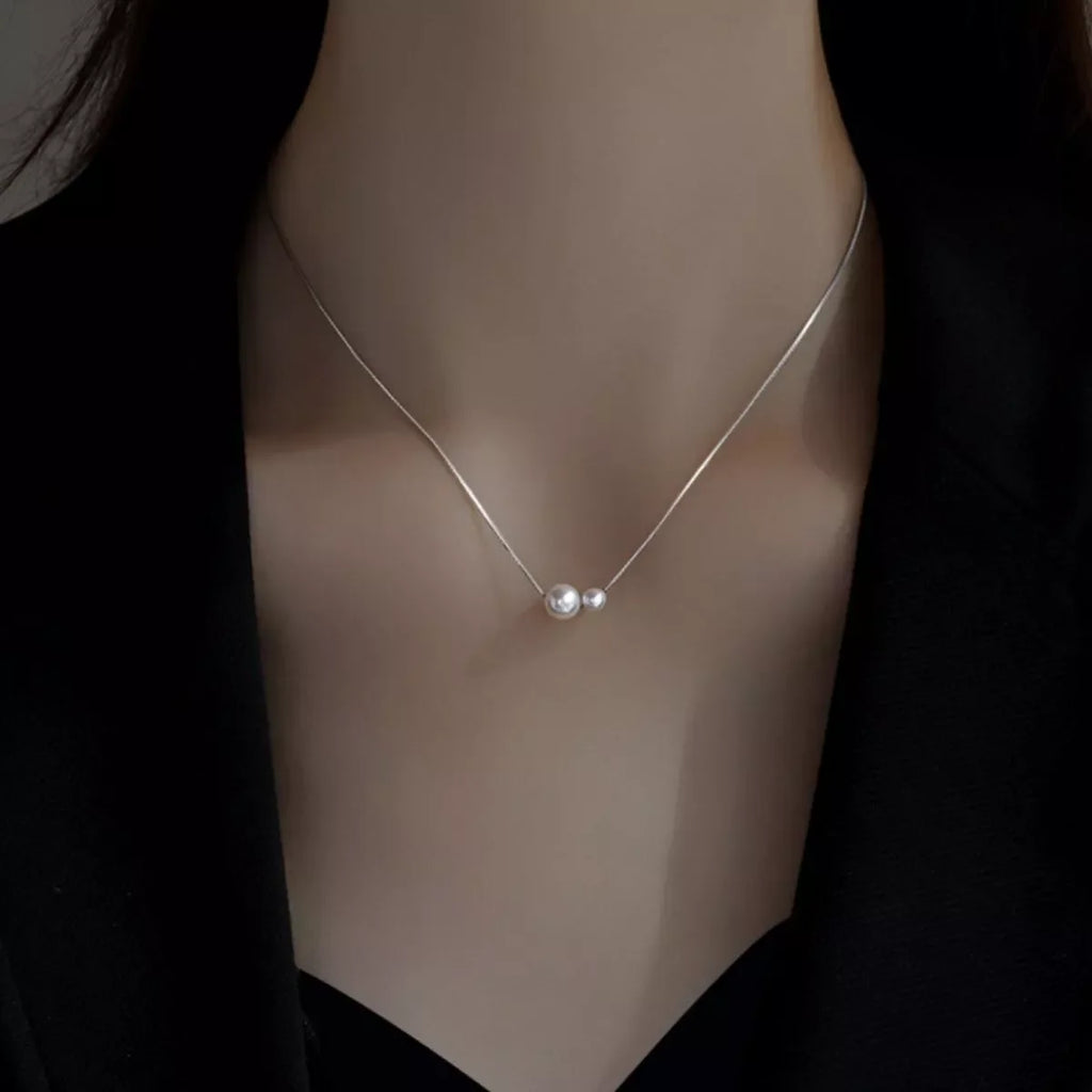 925 Sterling Silver Pearl Necklace
