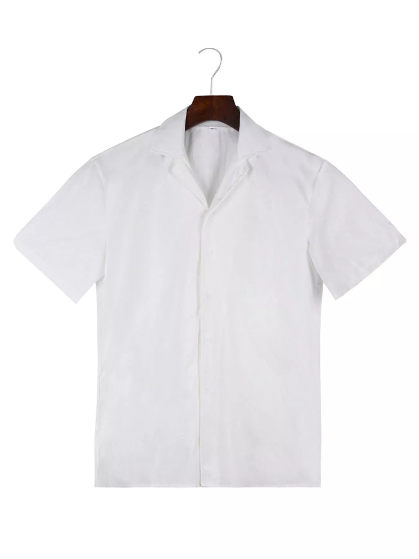 Men's Full Size Casual Short-Sleeve Shirt Plus SIze