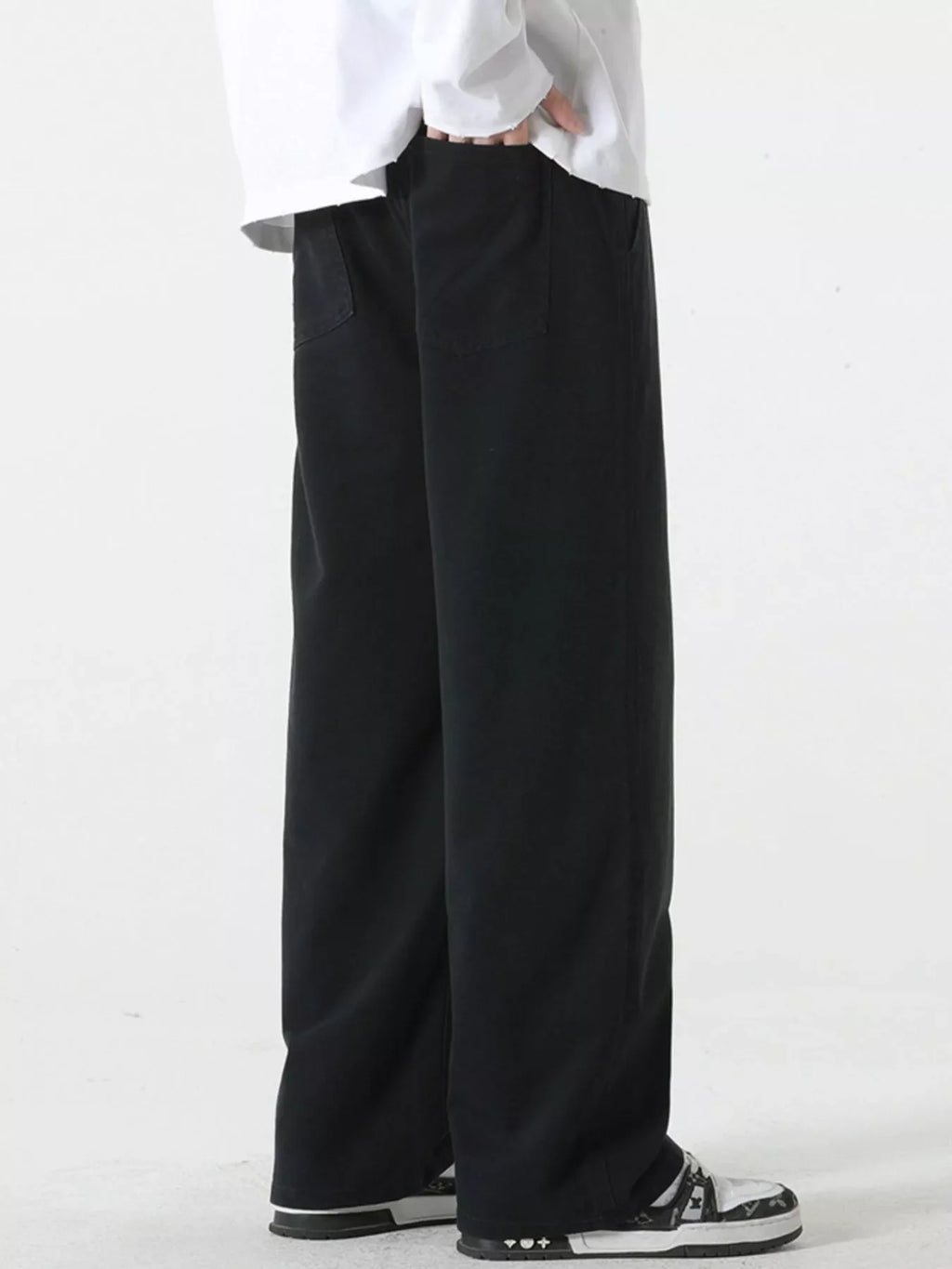 Men's Full Size Relaxed Fit Drawstring Pants Plus Size