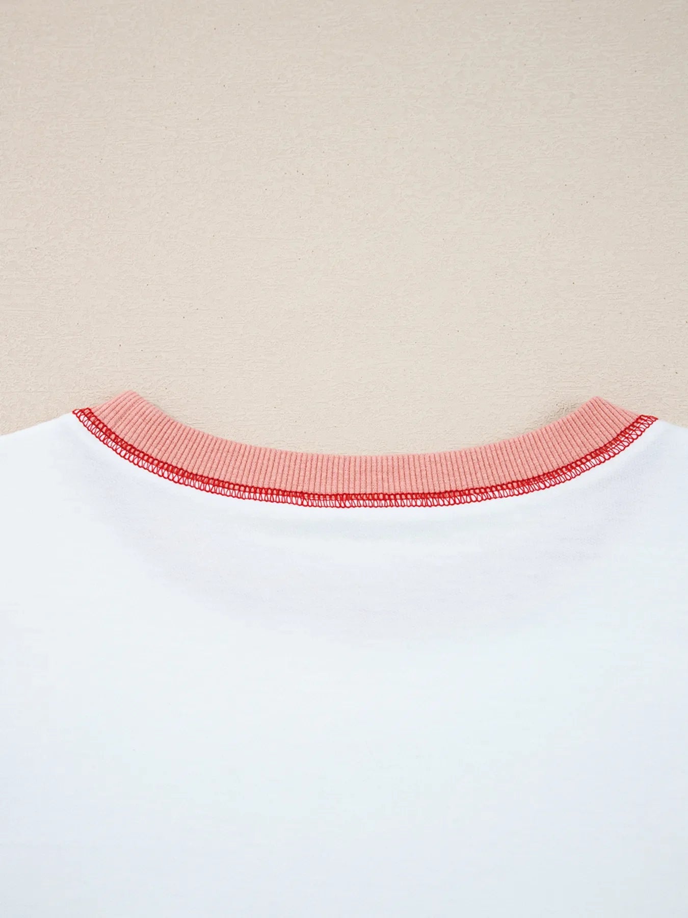 Stripe Color Block Contrast Stitching Oversize Sweatshirt