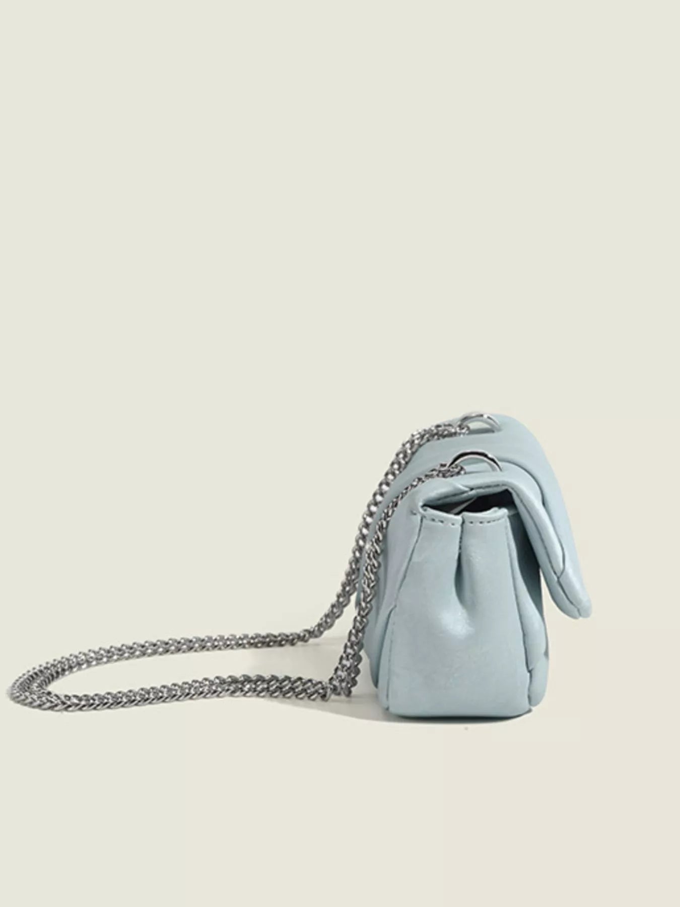 Ruched Flap Crossbody Bag