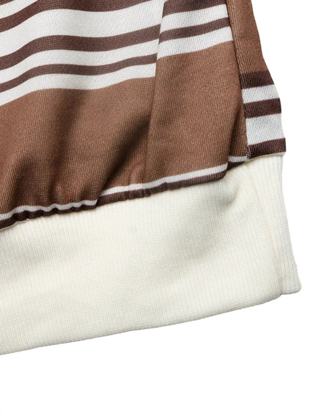 Striped Dropped Shoulder Sweatshirt