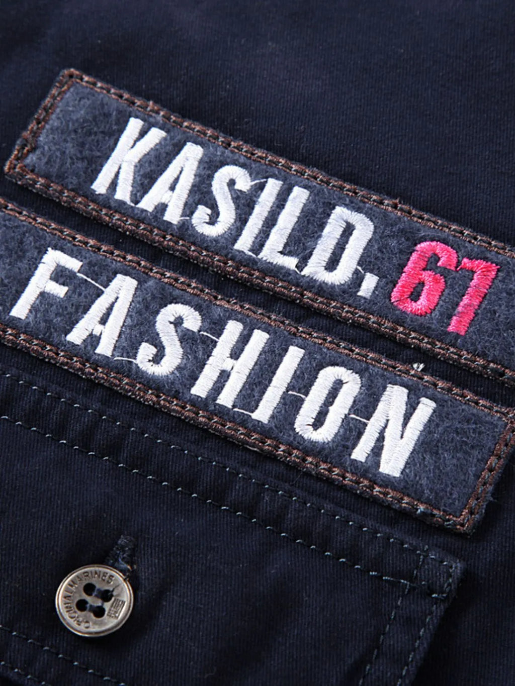 Men's Plus Size Embroidered Collared Neck Short Sleeve Shirt