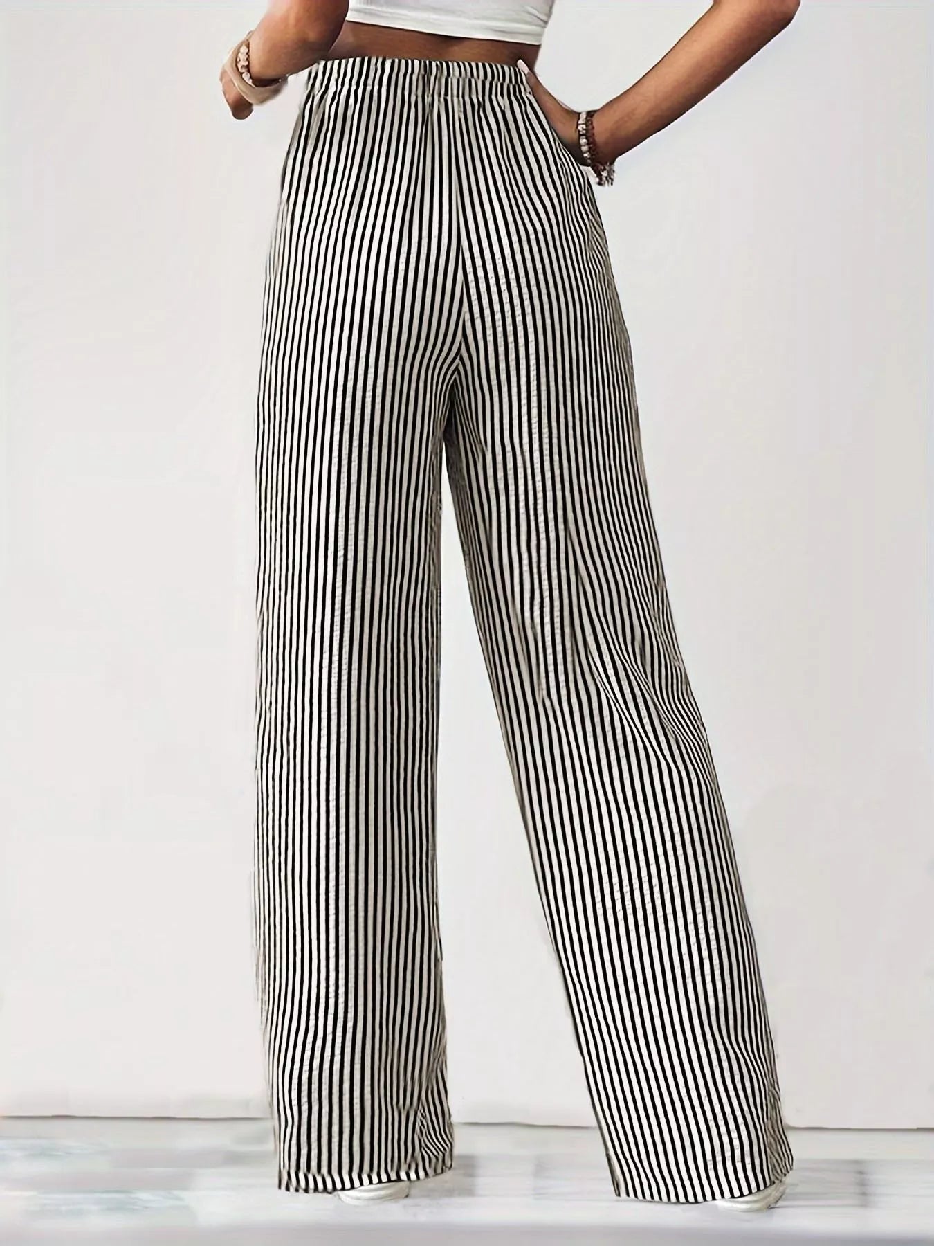 Striped Wide Leg Pants