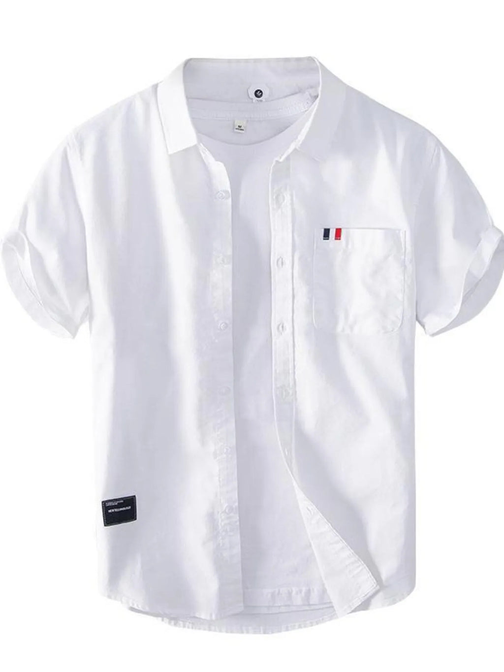 Men's Plus Size Button Up Short Sleeve Shirt