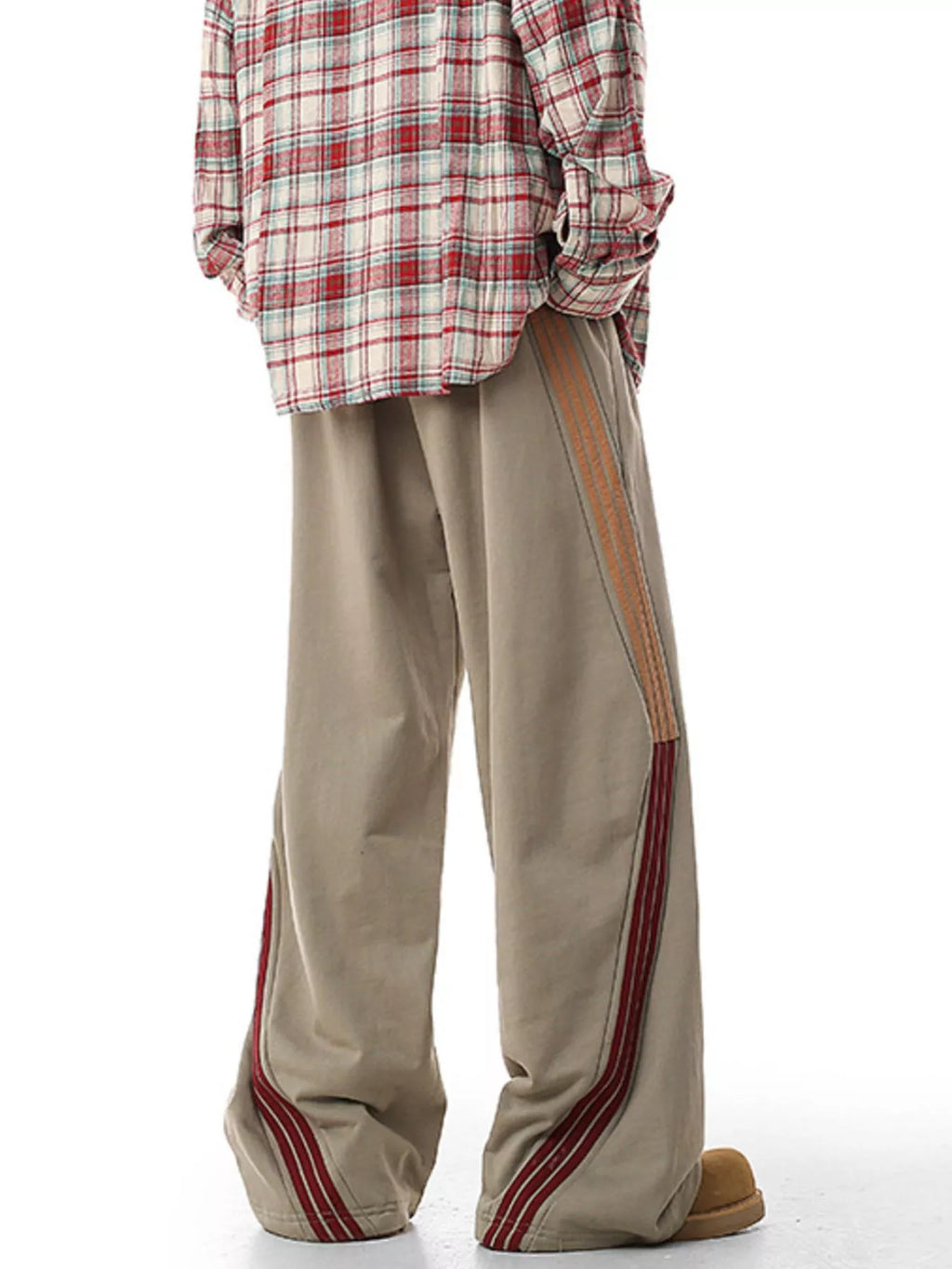 Men's Plus Size Side Striped Relaxed Fit Casual Pants