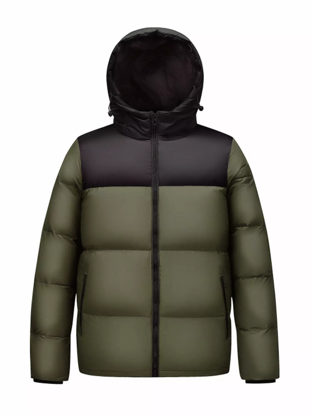 Men's Full Size Warm Padded Hooded Puffer Jacket Plus Size