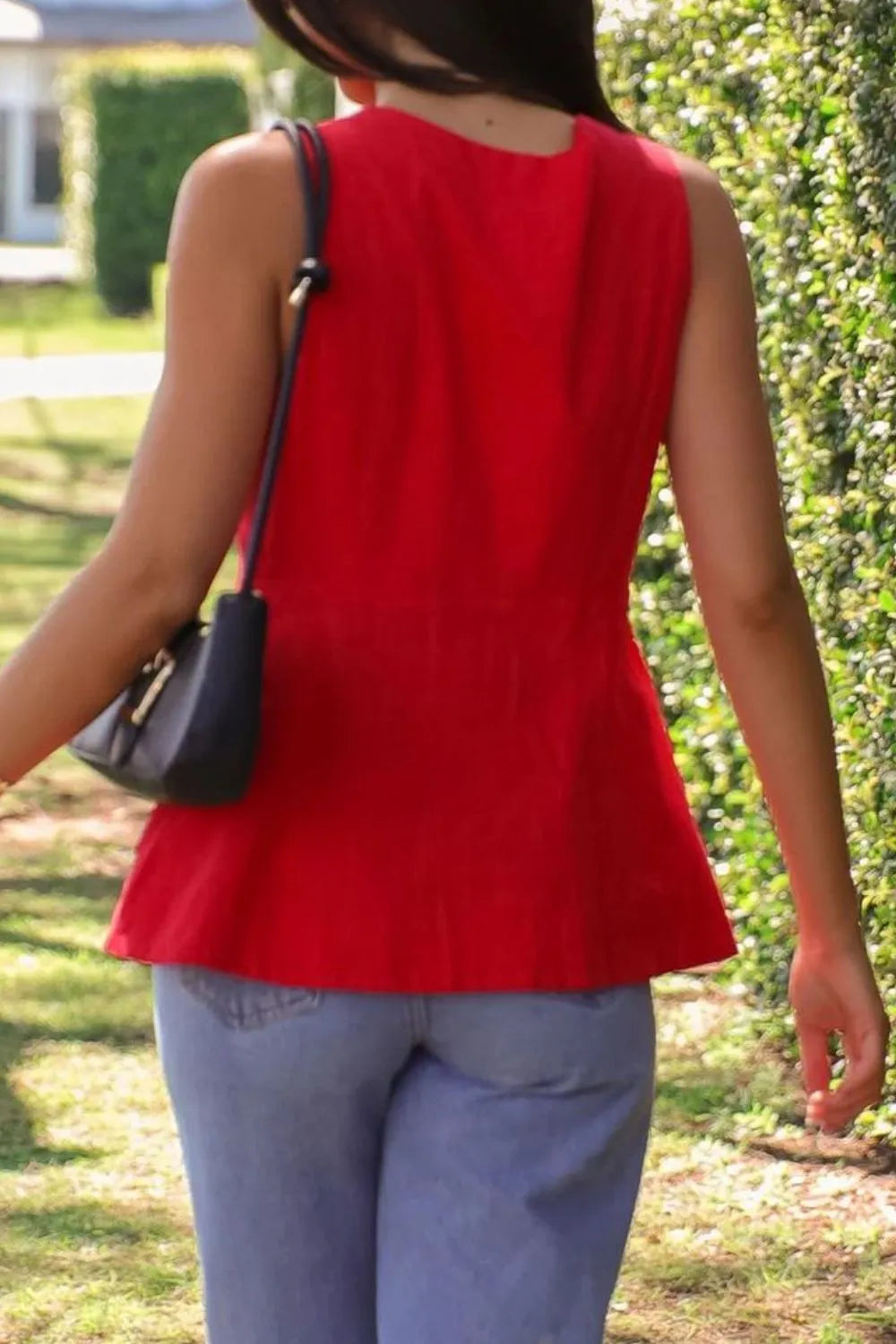 Button Down V-Neck Vest