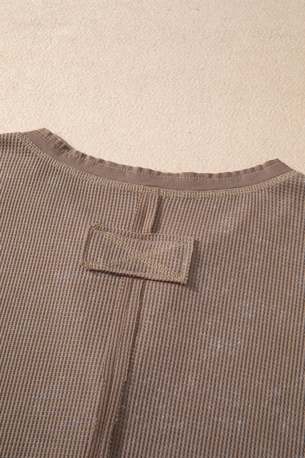 Button Detail Long Sleeve Top