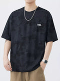 Men's Plus Size Round Neck Relaxed Fit T-Shirt