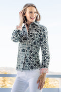 Cape Cod Shirt with Black & White Geometric Print