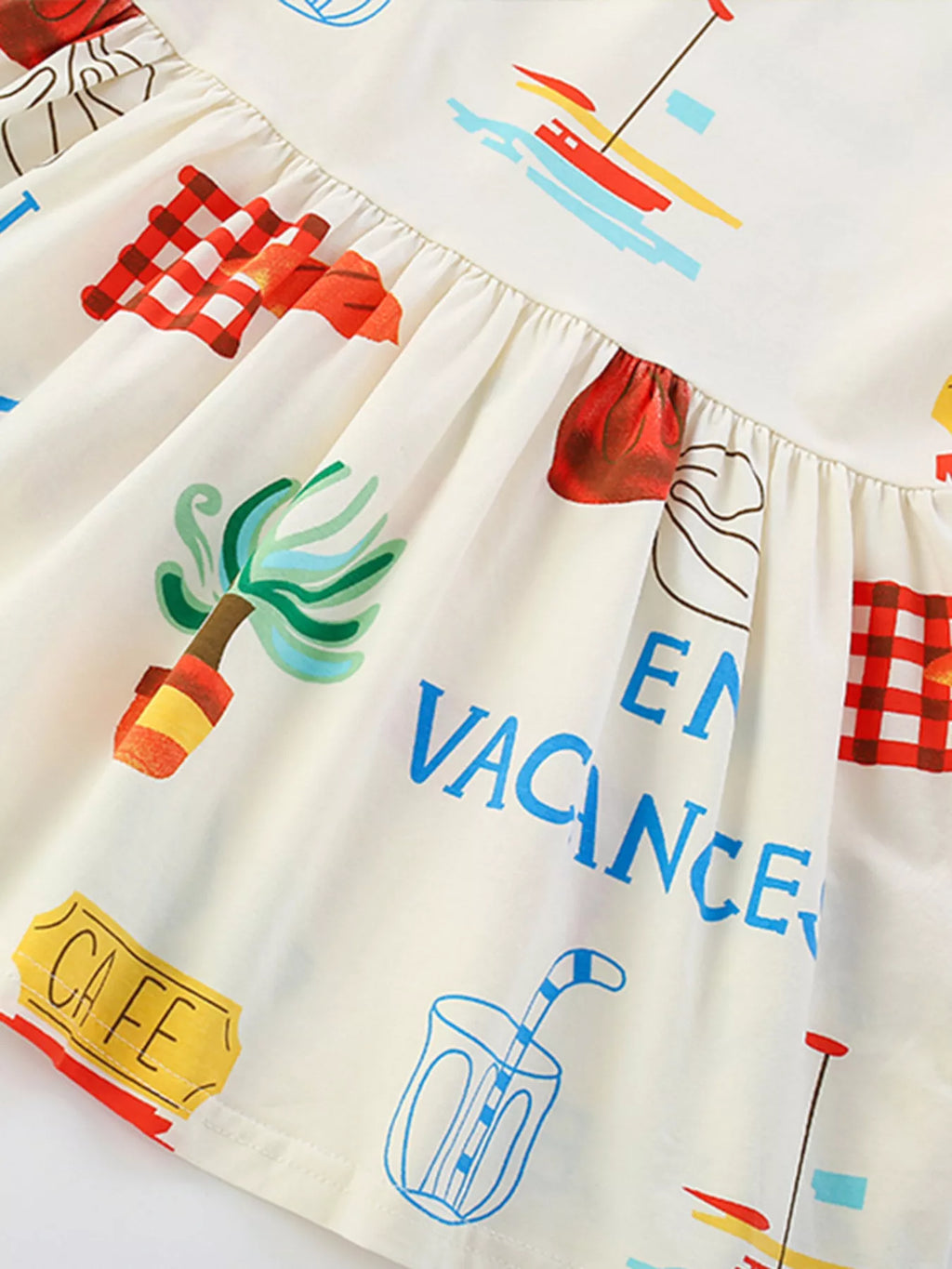 Children's Printed Sleeveless Summer Dress