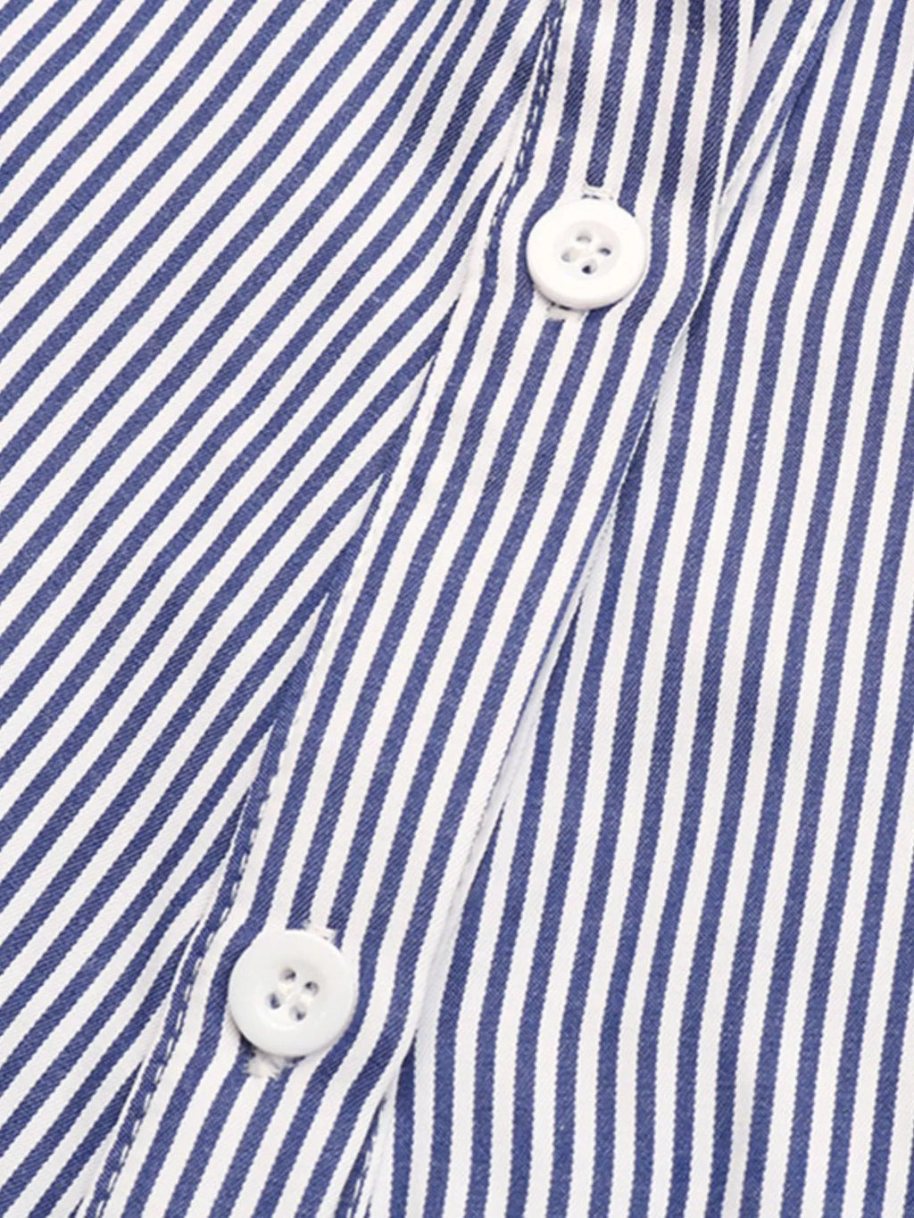 Striped Button-Up Shirt Dress