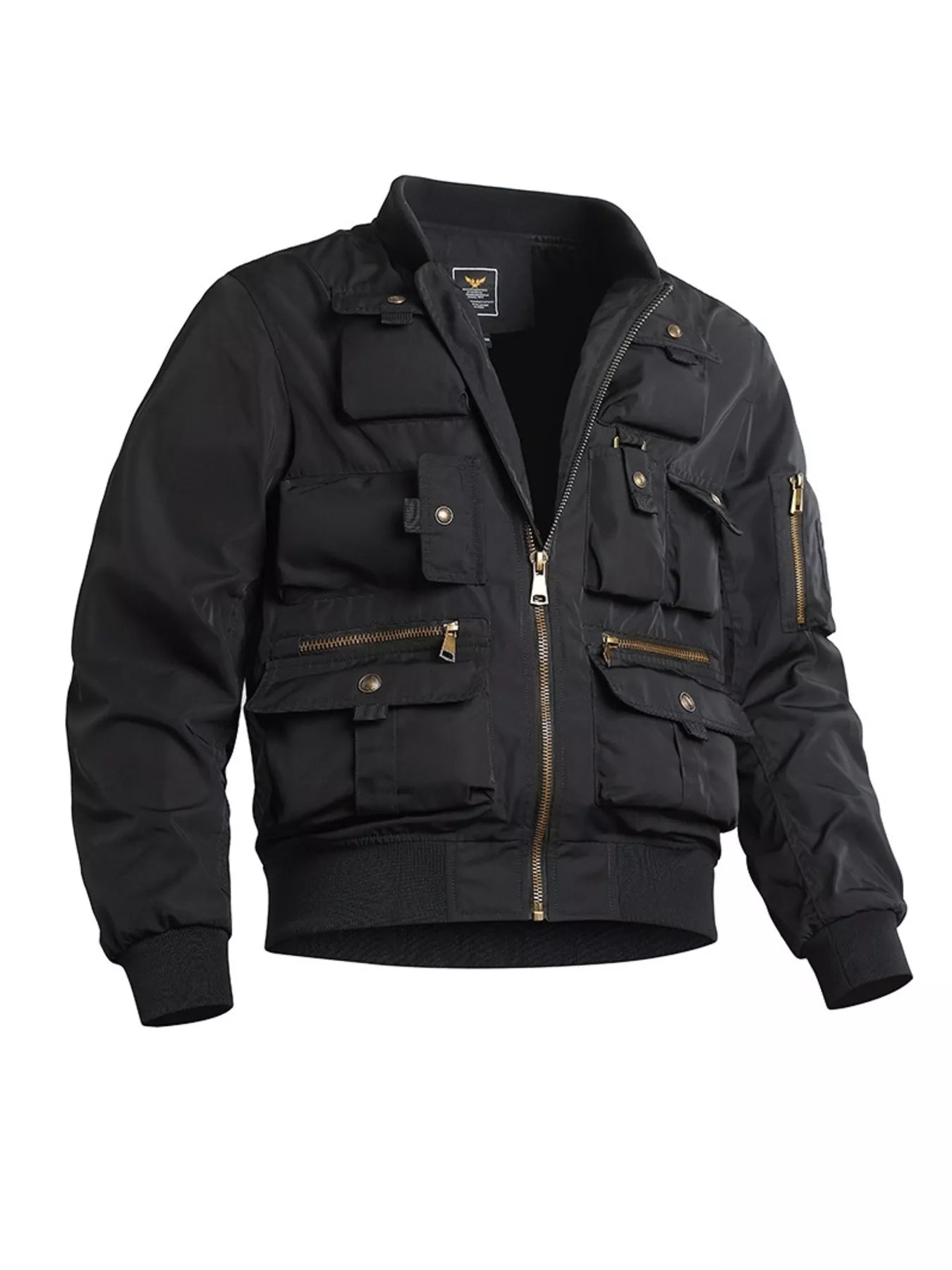 Men's Plus Size Zip Up Long Sleeve Jacket