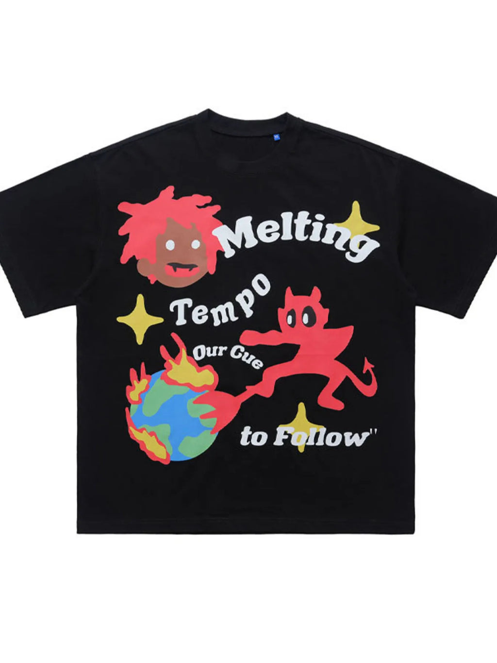 Men's Graphic Round Neck Oversized T-Shirt