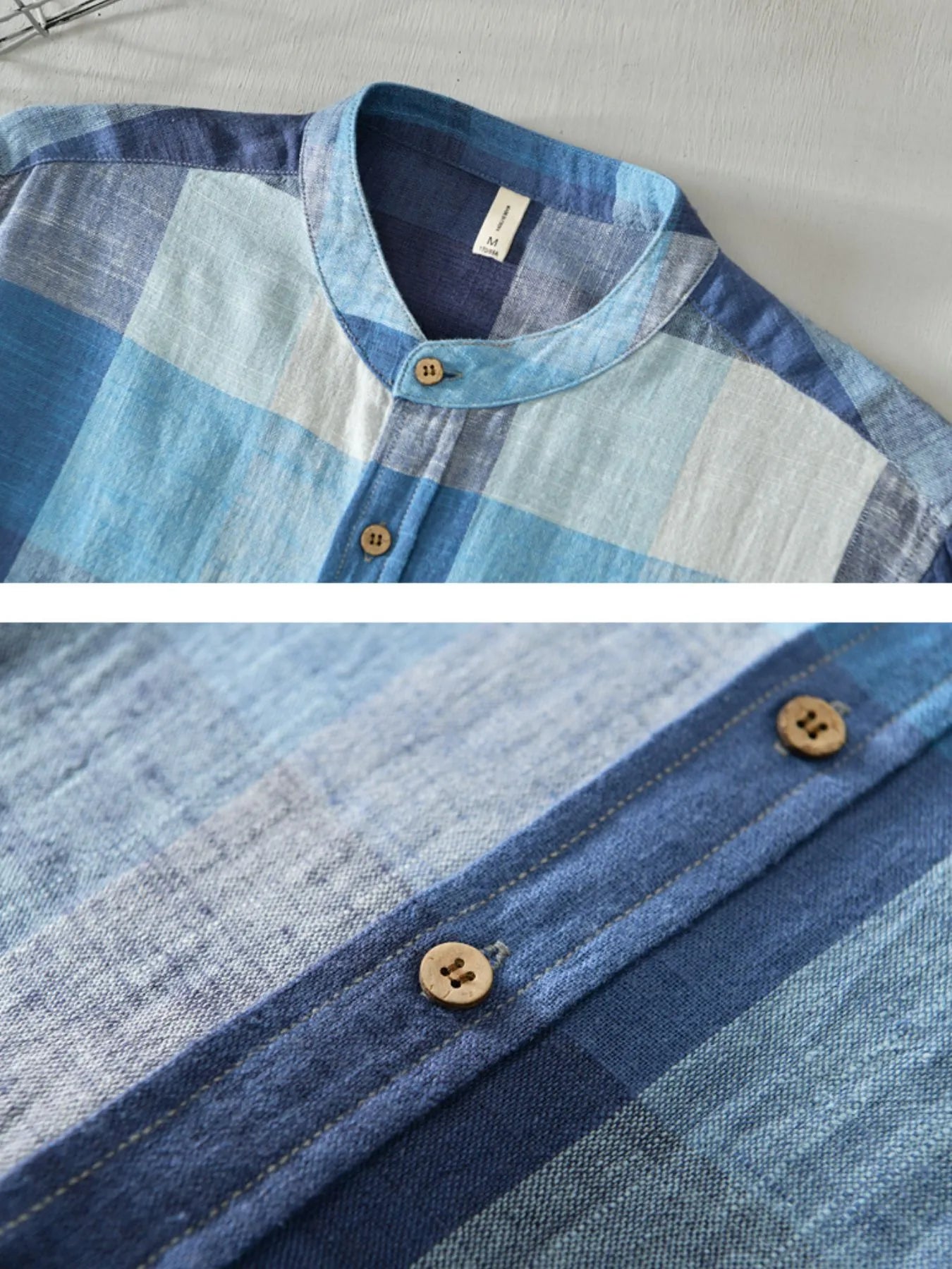 Men's Plus Size Plaid Long Sleeve Shirt