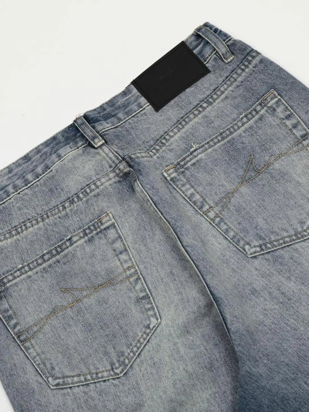 Men's Vintage Wash Distressed Jeans