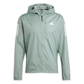 adidas Mens Own The Run Jacket Silver Green