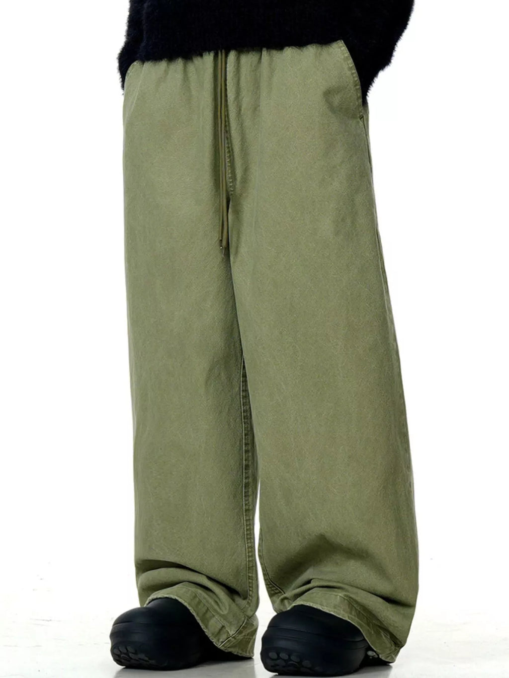 Men's Wide Leg Drawstring Casual Pants