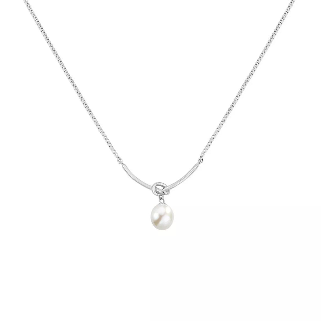 925 Sterling Silver Pearl Necklace