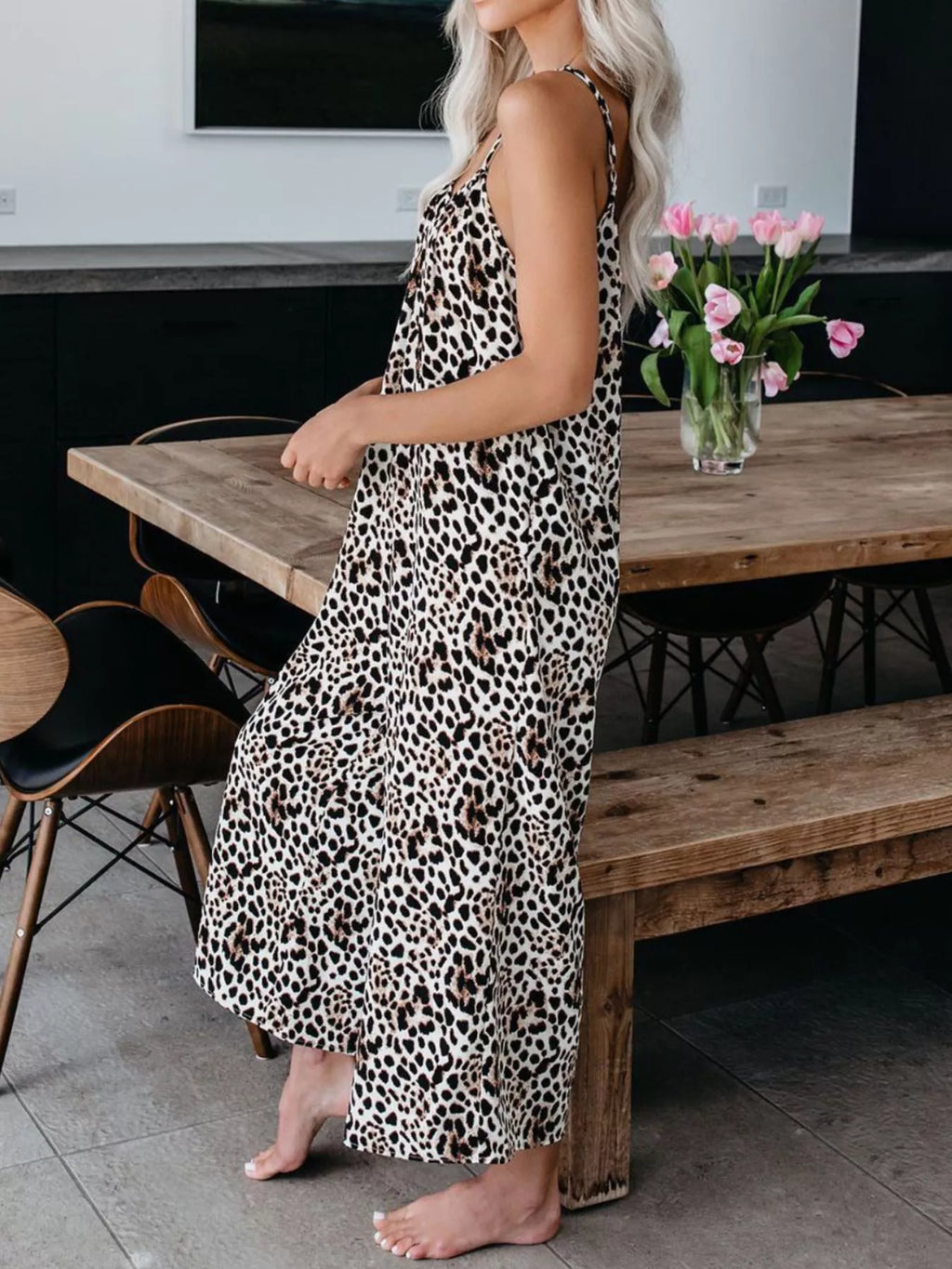 Full Size Tie-Dye Wide Leg Jumpsuit Plus Size