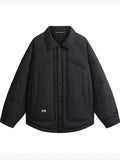 Men’s Plus Size Lightweight Padded Snap-Down Jacket