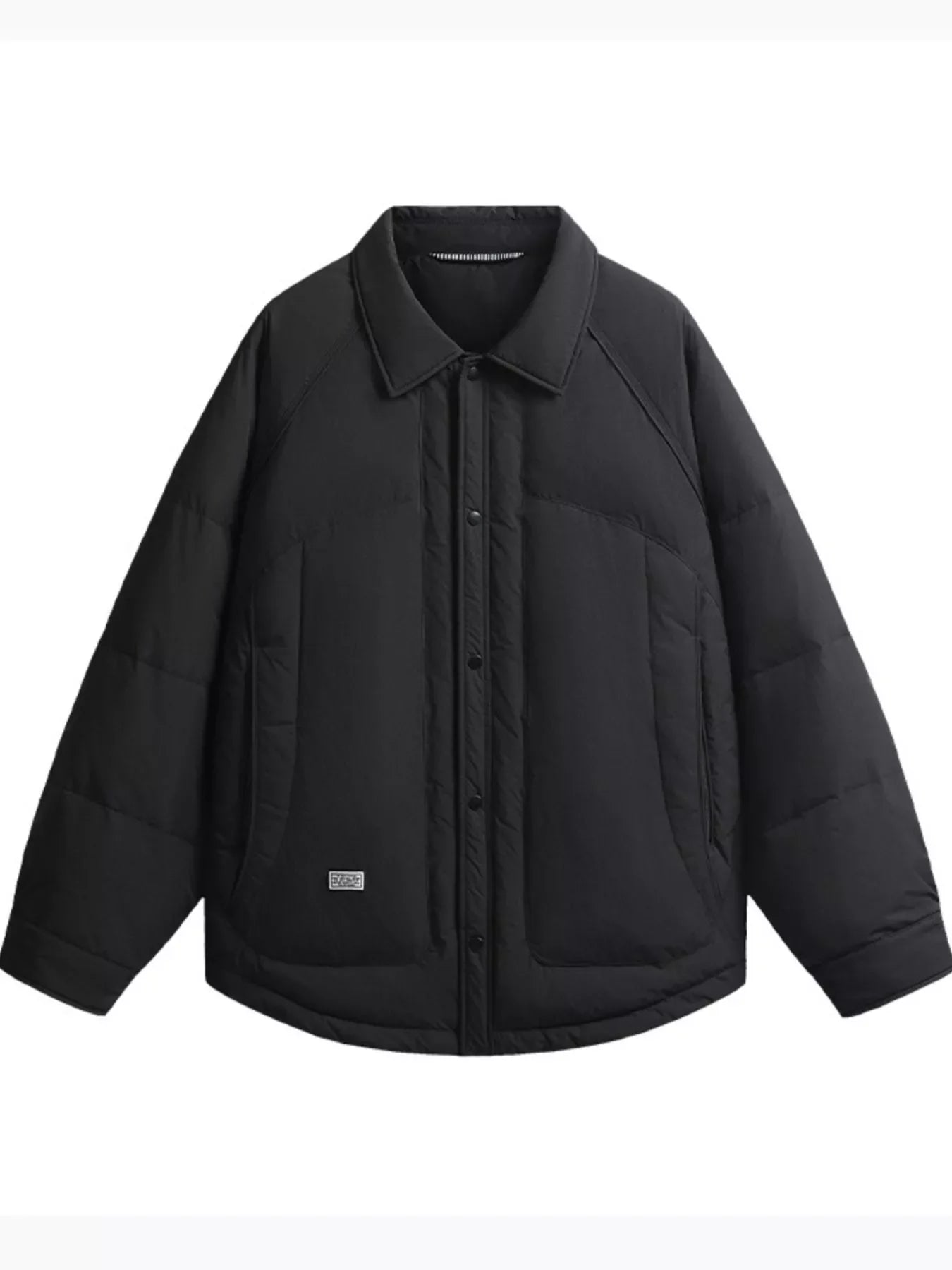 Men’s Plus Size Lightweight Padded Snap-Down Jacket