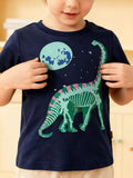 Children's Dinosaur Graphic Crew Neck T-Shirt