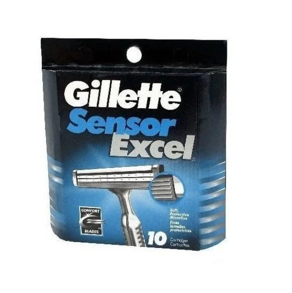 30 Count Gillette Sensor Excel Razor Blade Refill Cartridges