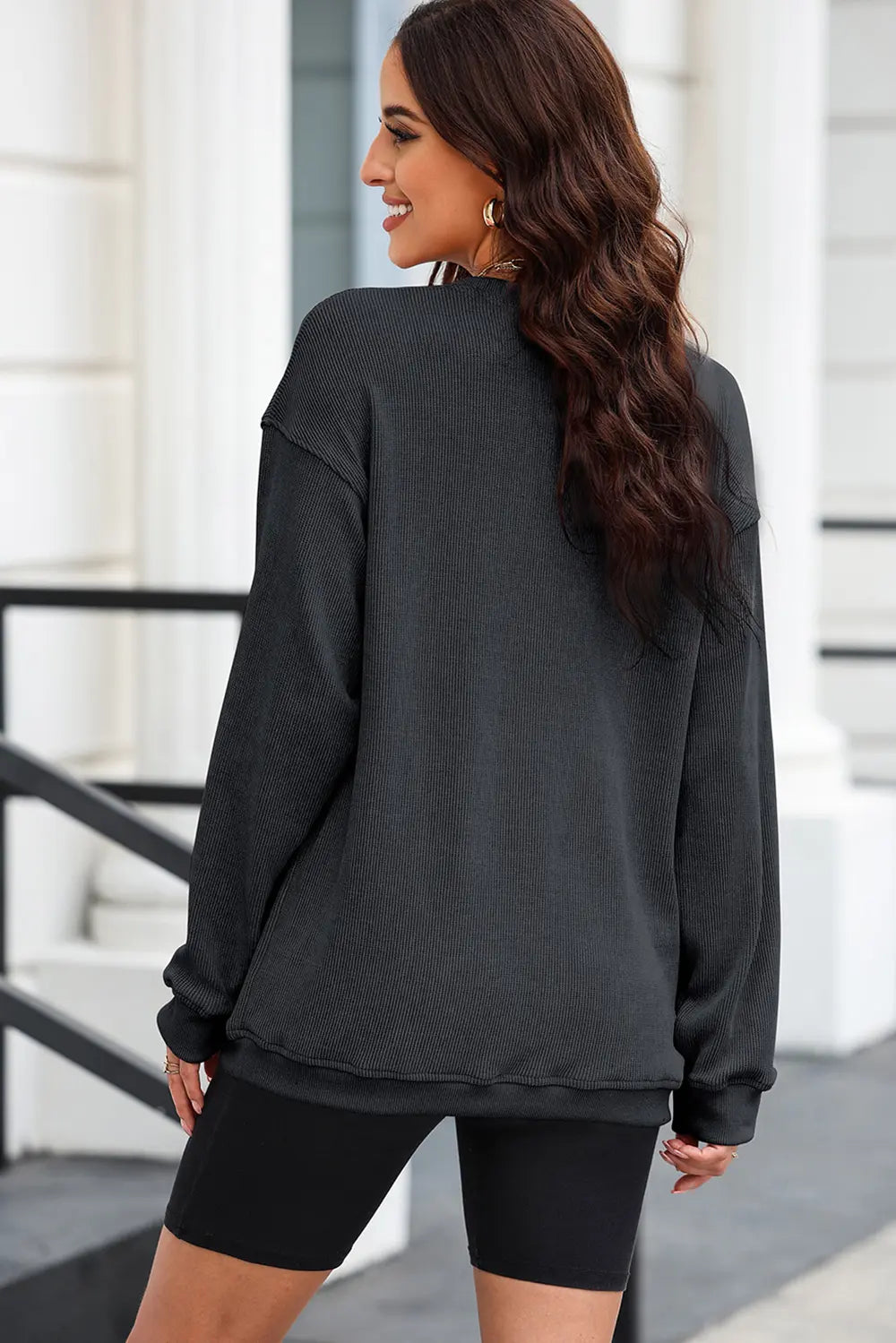 Nutcracker Round Neck Long Sleeve Sweatshirt