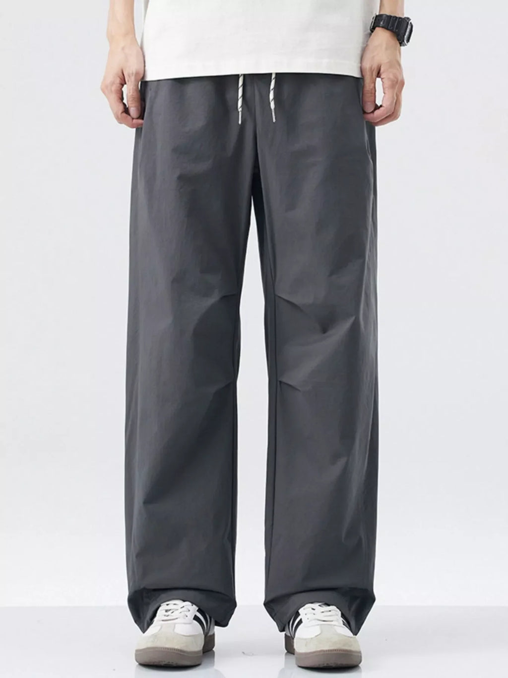 Men's Loose Fit Drawstring Cargo Pants
