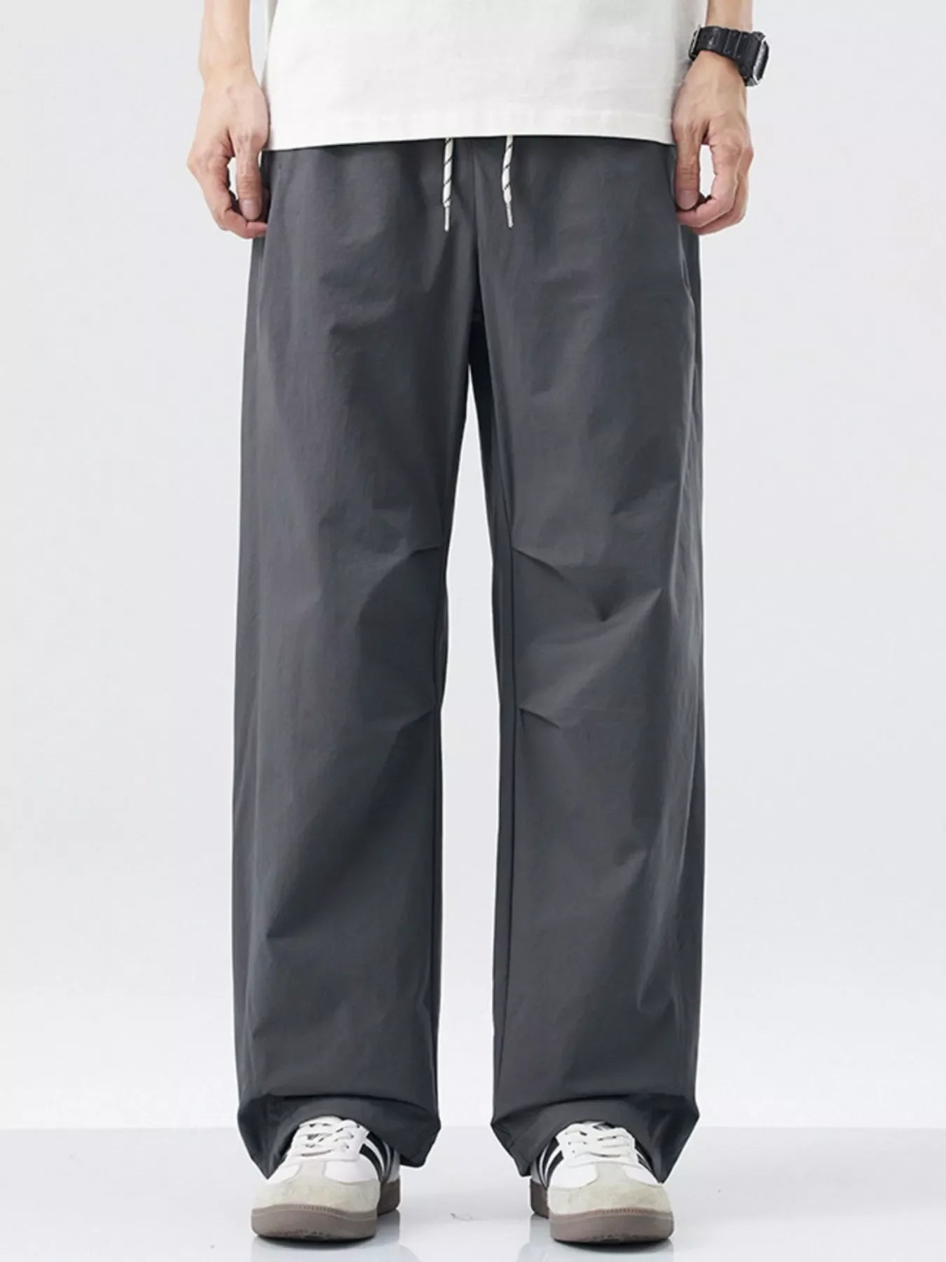 Men's Loose Fit Drawstring Cargo Pants