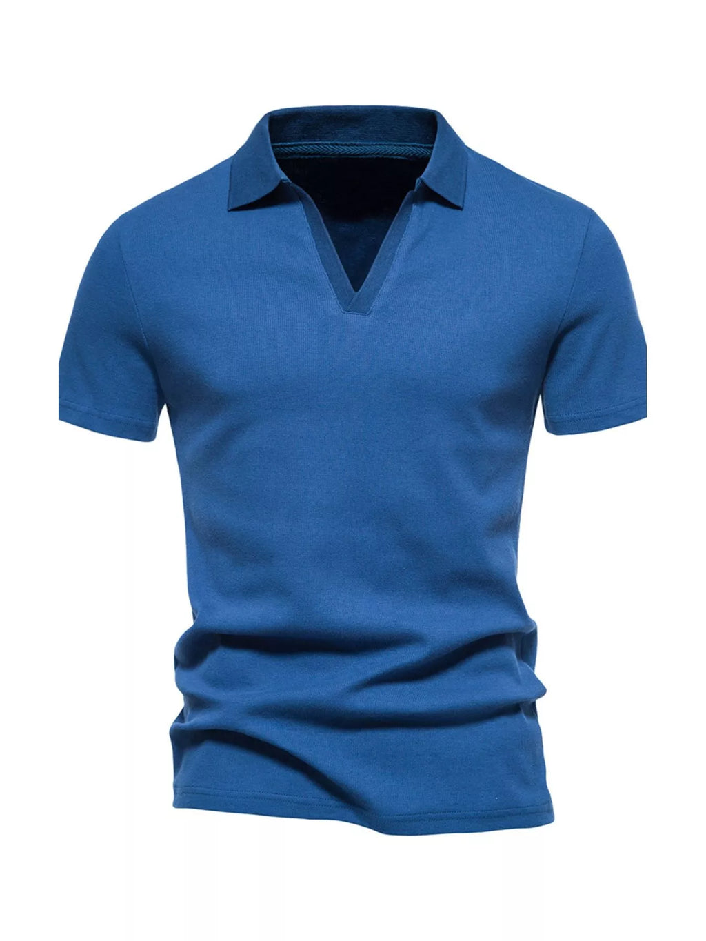 Men's Plus Size Casual Notched Short Sleeve Polo