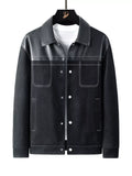 Men's Plus Size Snap Down Long Sleeve Shacket
