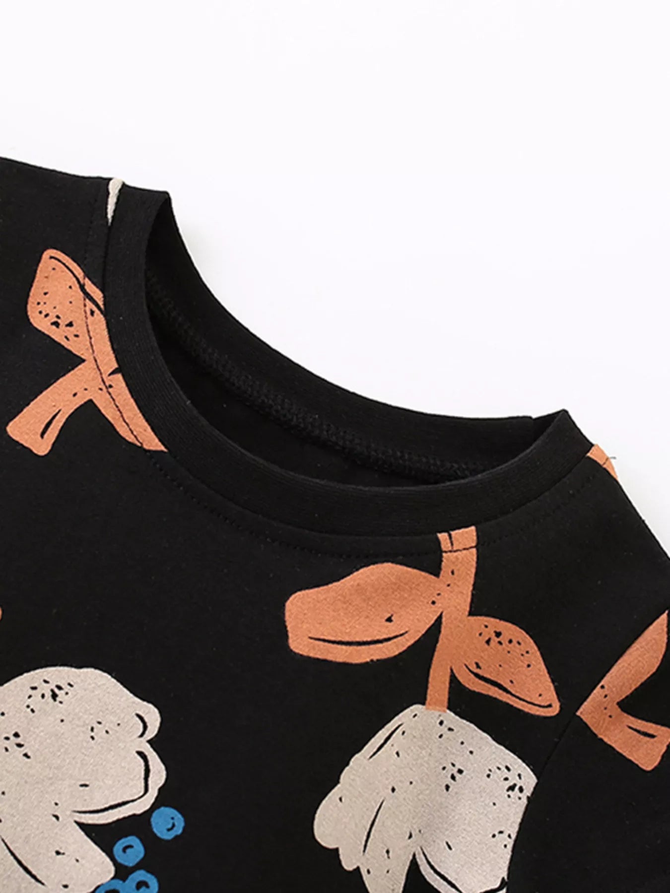 Children's Floral Print Short Sleeve Dress