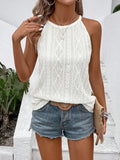 Textured Round Neck Tank