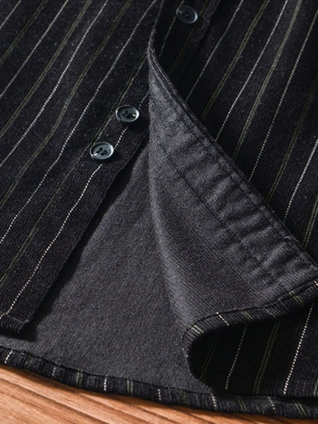 Men's Plus Size Striped Button Up Long Sleeve Shirt