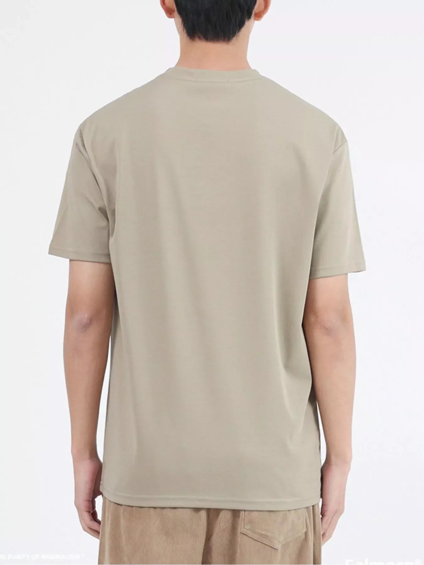 Men's Plus Size Classic Crew Neck T-Shirt