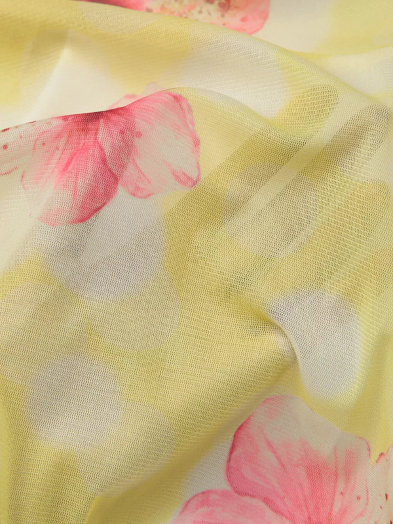 Sheer Floral Print Sleeveless Asymmetrical Mini Dress