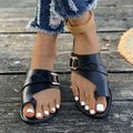Toe Loop Buckle Decor Sandals